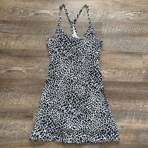 Outdoor voices animal print exercise dress, size small
